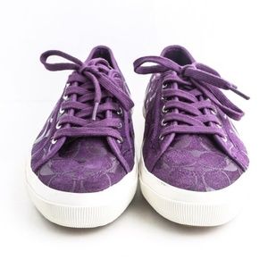 Coach Purple Kalyn Deep Plum Sneakers